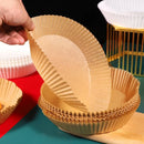 Forro de Papel Antiaderente para Airfryer – 50 Unidades