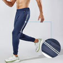 Calça Jogger com Faixas Refletoras – Azul-marinho
