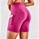 Shorts Femininos de Ciclismo com Bolso
