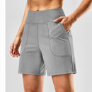 Shorts Femininos de Treino com Bolsos