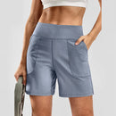 Shorts Femininos de Treino com Bolsos