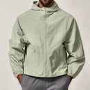Corta-Vento Leve com Capuz – Verde-menta