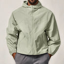 Corta-Vento Leve com Capuz – Verde-menta